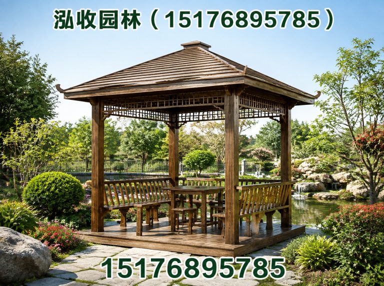 辽源防腐木凉亭展示图